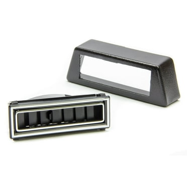VPA 49059-VUL Under Dash Center Louver Accepts 2.5 Duct Hose Black With Polished