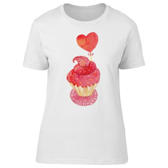 Cupcake Hand Painted Tee Women's -Image by Shutterstock