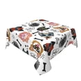 thumbnail image 2 of Wukai Hip Hop Dog Waterproof Tablecloth for Kitchen Dining, Fits Square Tables for 2-4 Seats -60"x60", 2 of 7