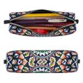 thumbnail image 2 of Sikiie Colorful With Blue Oriental Leather Pencil Case, Makeup Pouch, Zipper Pouch for Daily Essentials, Storage Organizer, Cosmetics and Stationary Bag, 2 of 7