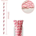 thumbnail image 2 of Durham Paper Canada Drinking Straw Paper Wrapped 100 Count for Parties Cocktails Birthdays Banquet, 2 of 5