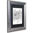 thumbnail image 2 of Trademark Fine Art "Fairies and Woodland Creatures 12" Canvas Art by KCDoodleArt Black Matte, Silver Frame, 2 of 4