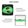 thumbnail image 5 of Lsque Eyeball Monster Printed Tissue Box Cover Holder, Facial Paper Organizer Dispenser,Square with Bottom Belt, PVC Leather Decorative Organizer, 5 of 7