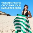 thumbnail image 3 of Toalla de playa Dock & Bay Cabana Cancun Green extra grande, 3 of 9