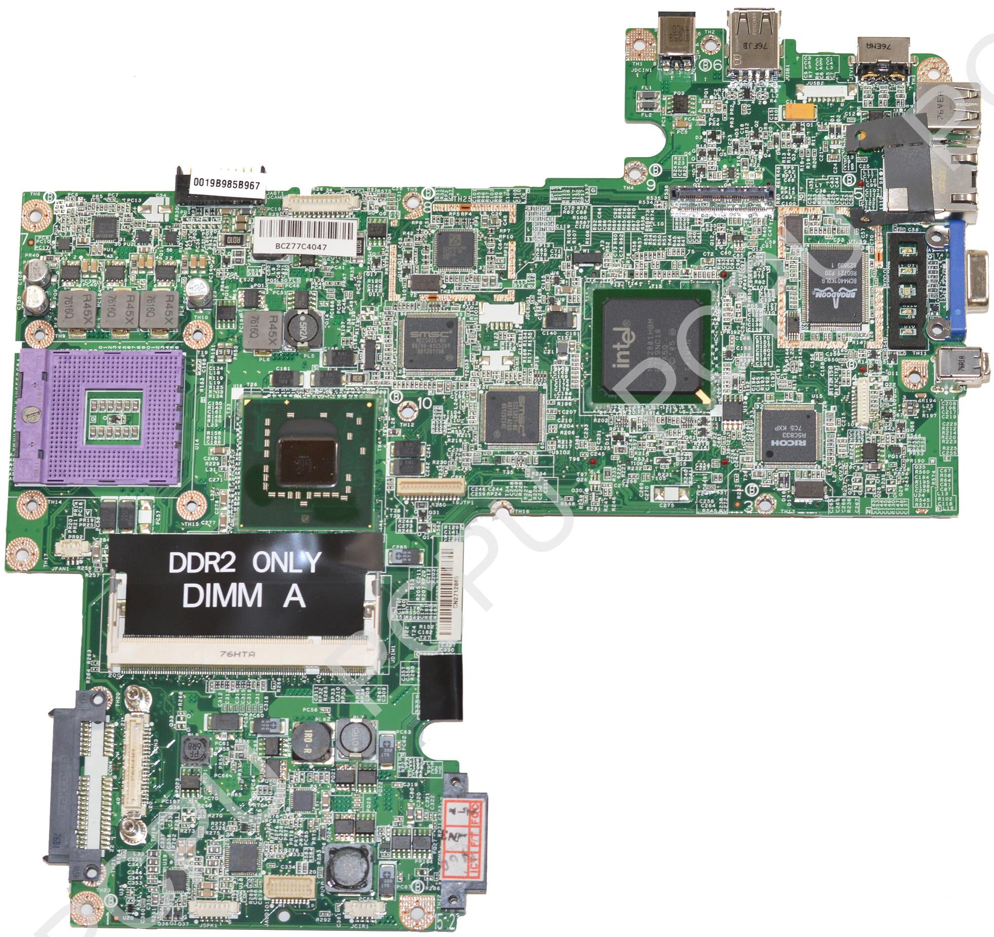 Dell Motherboard Intel 8MB NX906 Vostro 1500