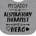 thumbnail image 4 of Inktastic My Daddy is a Respiratory Therapist and a Hero Boys or Girls Baby Bib, 4 of 4