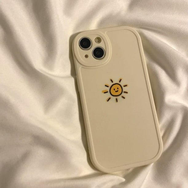 Funda Compatible Con iPhone 14 13 12 11 Pro X XR XS Max SE 2020 6 6S 7 8 Plus Oval Big Eye Suave Para Teléfono Motivo Linda Luna Y Sol