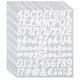 thumbnail image 1 of Uxcell Letras y Números Adhesivos, 6 Hojas de Calcomanías en Cursiva Autoadhesivas, Blancas, 1 of 6