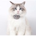 thumbnail image 3 of Collar de gato Día de San Valentín Rosa perro mascota Collar ajustable de nailon con campanas y accesorios de perlas para mascotas, 3 of 5