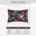 thumbnail image 3 of Plush Throw Pillow Covers, geometric elements Pillow Cases with Invisible Zipper, Breathable Microfiber Pillow Cases Standard Size for Sleeping Bedroom Sofa Living Room 20x30, 3 of 5
