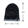 thumbnail image 6 of Viworld Men's Knitted Fleece Cap Winter Warm Baggy Beanie Knit Hat Snow Caps, 6 of 6