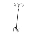 thumbnail image 4 of jinwen Double Shepherds Hook Bird Feeder Pole for Lantern Solar Light Plant Baskets Height 2.4M, 4 of 9