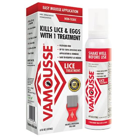 Vamousse Lice Treatment Easy Mousse Application 6 oz (Pack ...