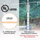thumbnail image 4 of 1PCS Luz de lluvia de meteoritos - Enchufe europeo 50cm 8pcs Set 384 Luces Rosa Púrpura Adepaton CPB-US-DYP754-5, 4 of 5