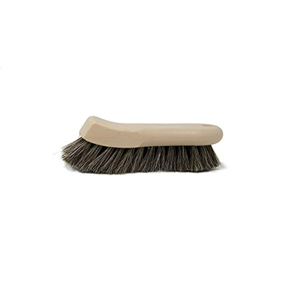 303 Upholstery Brush - Horse Hair Bristles - Tough On Stubborn Stains, Gentle On Delicate Fabrics - Contoured, Ergonomic Design - Leather Seats, Carpets, Fabric, Upholstery, and More - (39