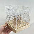 thumbnail image 1 of Lámpara de escritorio dinámica de luz nocturna con patrón de agua giratoria USB, adornos artesanales (A) Likrtyny Para estrenar, 1 of 9