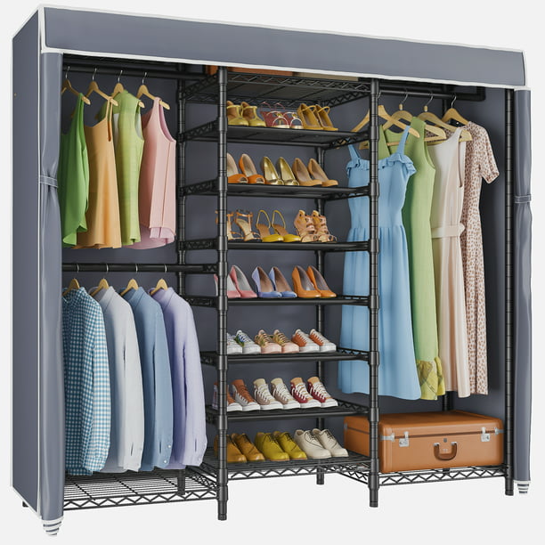 VIPEK S3C Heavy Duty Portable Closet with Adjustable Shoe Rack Wire ...