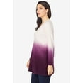 thumbnail image 3 of Roaman's Women's Plus Size Fine Gauge Ombre Sweater, 3 of 4
