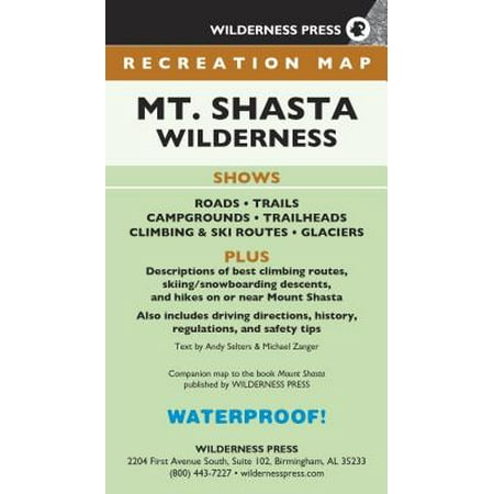 Map Mt. Shasta Wilderness Recreation (The Best Of Mt Shasta)