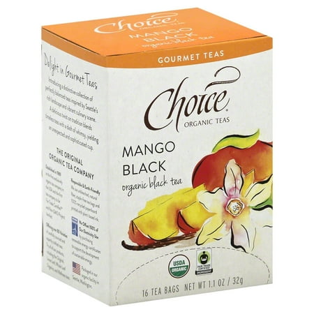 Choice Organic Teas thés bio Haute gastronomie, Mango Noir, 16 Bg