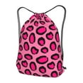 thumbnail image 3 of XMXT Unisex Drawstring Backpack for Women Men, Magenta Leopard Print Waterproof Gym Bag String Bags for Shopping Sport Travel, m, 3 of 8
