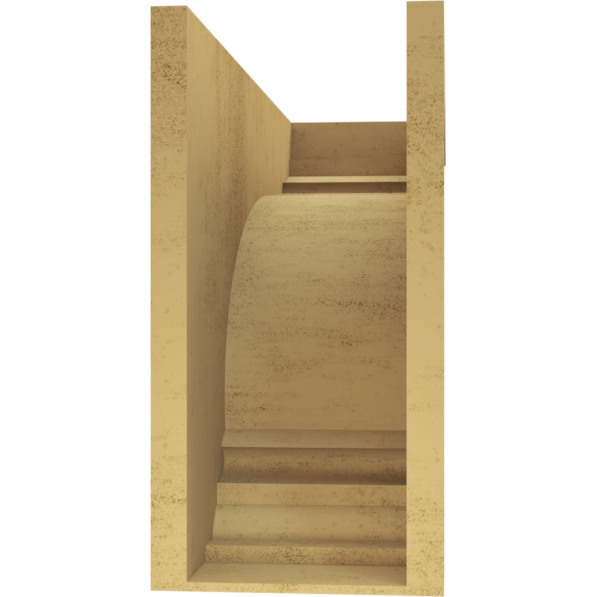 12"W x 36"D x 24"H Classic Warren Rough Cedar Woodgrain TimberThane Corbel, Primed Tan