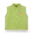 thumbnail image 2 of Likimi Toddler Kids Boys Vest Sleeveless Solid Color Crewneck Tops Comfortable Thermal Soft Fall Winter Outerwear Size 2-3 Years Green, 2 of 4