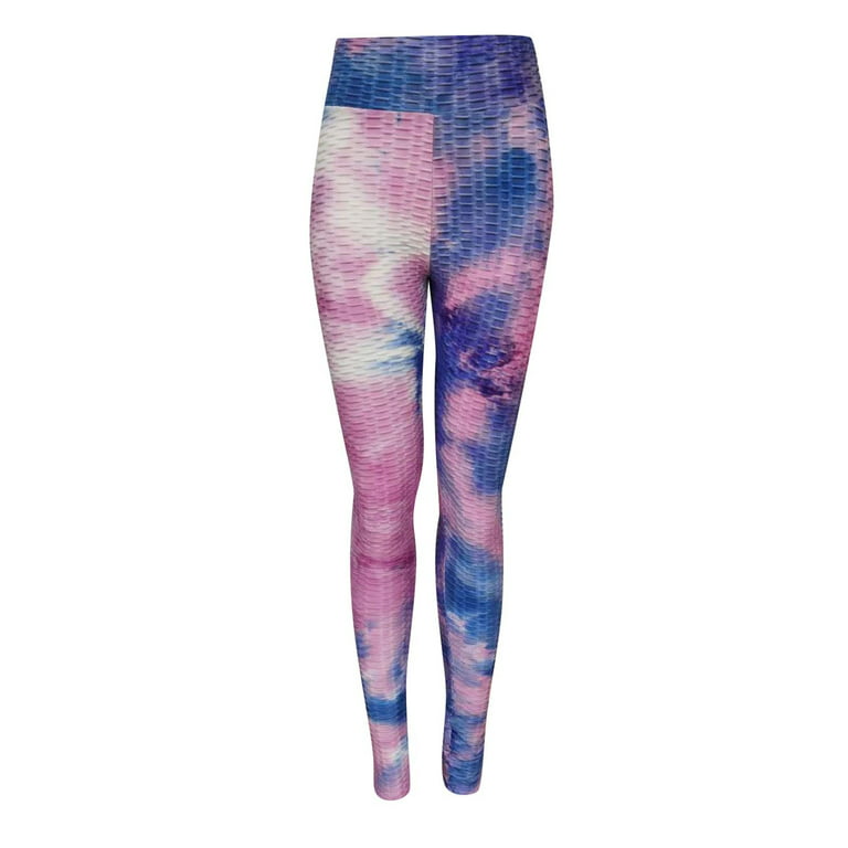 KIHOUT Deals Women's Ink Yoga Tie-Dye Pants Slim And Hip Lifting Exercise  Bottom Pants