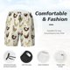 thumbnail image 3 of Balery Chicken Cartoon Bañador para hombre, shorts de playa de secado rápido con entrepierna y forro de compresión-Medium, 3 of 6