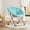 Blue, variant on Studyset Comfy Oversized Saucer Chair,Folding Cozy Living Room Reading Lounge Chair with Soft Thick Padded Seat & X-Large Metal Frame,Soft Furry Padded Accent Lazy Sofa Chair for Adults
