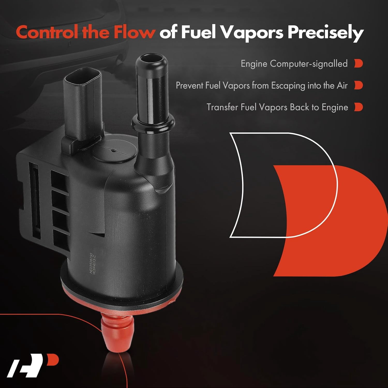 A-Premium Vapor Canister Purge Solenoid Valve Compatible with Jeep Cherokee 2014-2023, Compass 2017-2022, Renegade & Chrysler 200 & Dodge Dart & Fiat 500, 500X, 500L & Ram ProMaster City