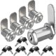 thumbnail image 1 of Mailbox Lock 20mm Mailbox Lock Lock With Keys For Mailbox Locker Drawer Cupboard (5 Pieces) - Silver, 1 of 4