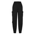 thumbnail image 3 of Women's Casual Pants Comfortable Drawstring Utility Joggers with Pockets Classic Long Length Trouser Design for Daily Wear, 3 of 3