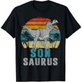 thumbnail image 1 of Sonsaurus T Rex Dinosaur Son Saurus Father's Day T-Shirt - As Picture - L, 1 of 2