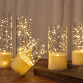 Lavish Home 3-Piece Color Changing Flameless LED Candle Set with