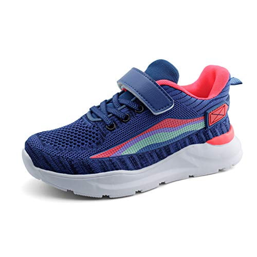 JABASIC Kids Breathable Running Shoes Lightweight Walking Sneakers Athletic Sport Shoes