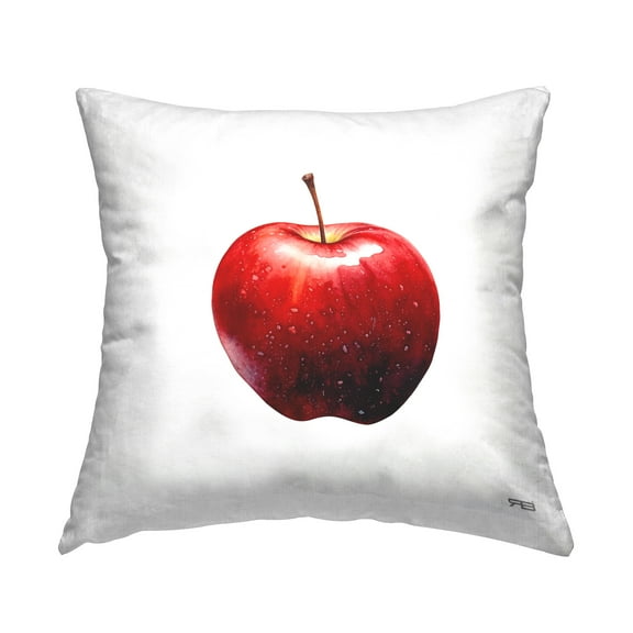 Stupell Industries Lush Red Apple Decorative Printed Throw Pillow Design by RB