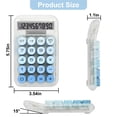 thumbnail image 2 of Calculadora HUTUDD con Teclas Mecánicas y Pantalla LCD de 10 Dígitos Azul, 2 of 7