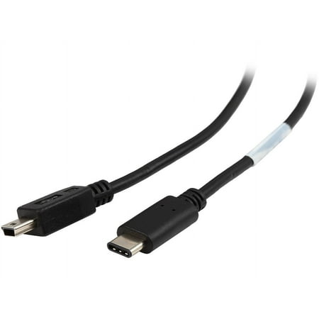 UPC: 0037332188601 | Tripp Lite U040-006-MINI 6 ft. Black USB 2.0 Hi-Speed Cable (5-Pin Mini-B Male to USB Type-C Male)