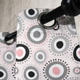 thumbnail image 4 of Ambesonne Geometric Grommet Curtain, Circlular Doodles, 50" x 63", Grey Pale Pink White, 4 of 6