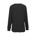 thumbnail image 7 of Hoodies For Women Long Sleeve Shirts For Women Casual Tops Loose Fit Rib Knit Lightweight Long Sweater Crew Neck Pullover With Hoodie, 7 of 7