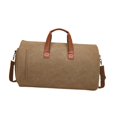thumbnail image 2 of Bolsa De Lona, Bolsa De Transporte De Ropa, Bolsa De Negocios Portátil Para Acampar, Viajes Al Aire Libre, Marrón, 2 of 8