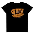 thumbnail image 3 of Gilmore Girls Luke's Coffee Logo Women's Loose T-Shirt, Black, Small, 3 of 6