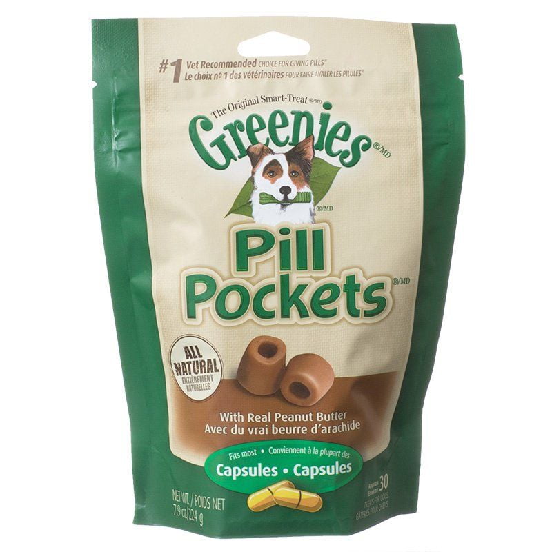 Greenies Pill Pocket Peanut Butter Flavor Dog Treats [Dog, Treats