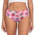 thumbnail image 1 of Bingfone Haear Strawberry for Women's Underwear Full Coverage Seamless Panties Soft Stretch Boxer Briefs-X-Small, 1 of 6