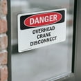 thumbnail image 4 of (2 Pack) Overhead Crane Disconnect OSHA Danger Sign 5 Inch X 3.5 Inch Vinyl Label Decal Sticker Weather Resistant, UV Protected for Workplace, Business, and Construction Site, Made in, 4 of 7