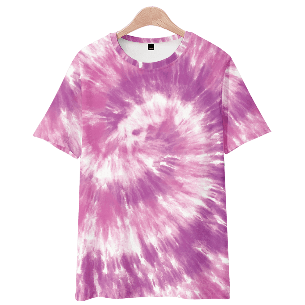 Colorful TieDye Men Apparel Colorful Funny Animation Paint Shirt for Young People for Dating