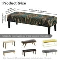 thumbnail image 3 of POLERO Paisley Floral Print Dining Bench Cover Washable Stretch Piano Bench Seat Cover Removable Vintage Rectangle Seat Cushion Protector for Home Patio, Bedroom, Hotel, 3 of 7