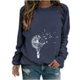 thumbnail image 2 of Azrian Sweatshirts for Womens Clearance,Plus Size Casual Pullover Hoodies Women's Long Sleeves Casual Shirts Printed Round-Neck Sweatshirt Pullover Loose Tunic Tops Winter 2023 on Sale, 2 of 6