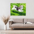 thumbnail image 3 of Stupell Industries Rustic Lodge Happy Maltipoo Running Canvas Art, 40 x 30, by George Dyachenko, 3 of 8